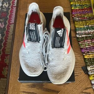 Mens Grey & Orange Adidas Sensebounce Running Shoes Size 9